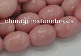 CAS11 15.5 inches 13*18mm rice pink angel skin gemstone beads