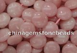 CAS16 15.5 inches 12mm flat round pink angel skin gemstone beads