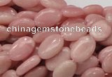 CAS19 15.5 inches 8*12mm oval pink angel skin gemstone beads