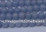 CAS200 15.5 inches 4mm round blue angel skin gemstone beads