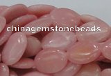 CAS21 15.5 inches 14*18mm oval pink angel skin gemstone beads