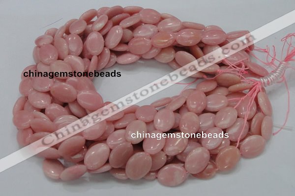 CAS21 15.5 inches 14*18mm oval pink angel skin gemstone beads