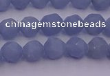 CAS210 15.5 inches 6mm faceted nuggets blue angel skin gemstone beads