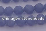 CAS211 15.5 inches 8mm faceted nuggets blue angel skin gemstone beads