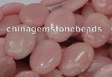 CAS22 15.5 inches 18*25mm oval pink angel skin gemstone beads