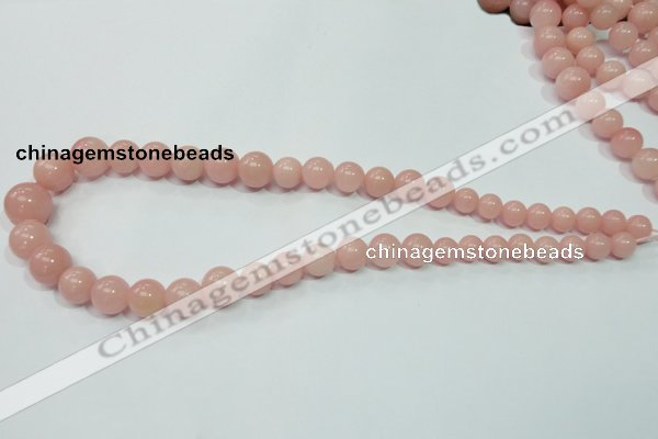 CAS33 15.5 inches 8mm - 16mm round pink angel skin gemstone beads