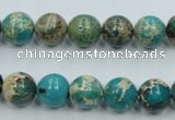 CAT01 15.5 inches 10mm round natural aqua terra jasper beads