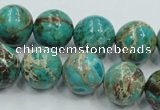 CAT02 15.5 inches 16mm round natural aqua terra jasper beads