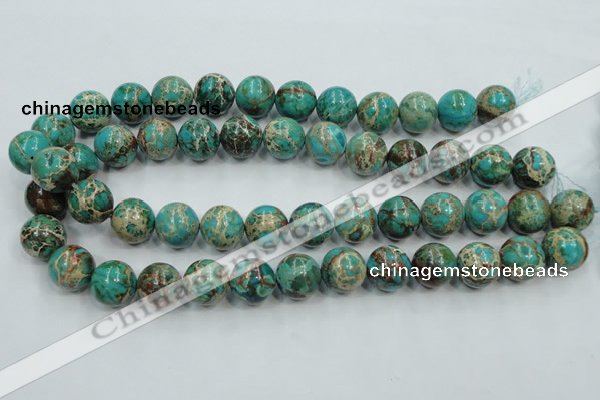 CAT02 15.5 inches 16mm round natural aqua terra jasper beads