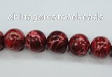 CAT162 15.5 inches 10mm round dyed natural aqua terra jasper beads