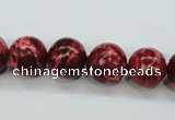 CAT165 15.5 inches 16mm round dyed natural aqua terra jasper beads