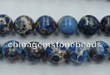 CAT211 15.5 inches 8mm round dyed natural aqua terra jasper beads