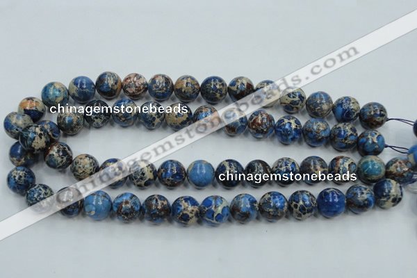 CAT212 15.5 inches 10mm round dyed natural aqua terra jasper beads