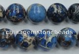 CAT216 15.5 inches 20mm round dyed natural aqua terra jasper beads