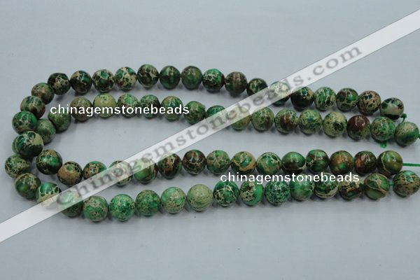 CAT221 15.5 inches 14mm round dyed natural aqua terra jasper beads