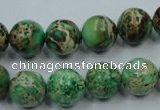 CAT224 15.5 inches 20mm round dyed natural aqua terra jasper beads