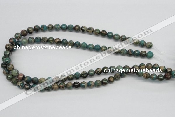 CAT5003 15.5 inches 8mm round natural aqua terra jasper beads