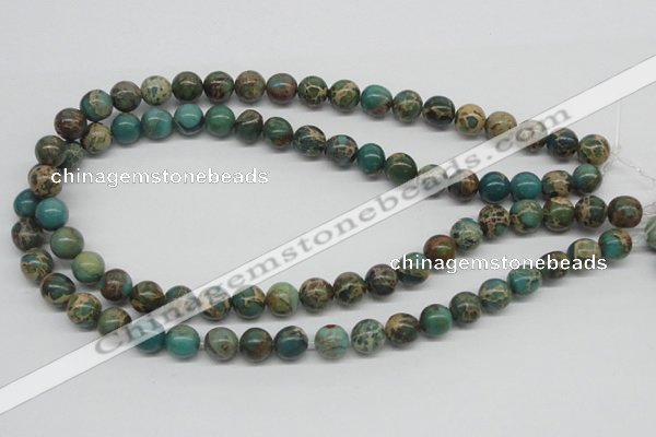 CAT5004 15.5 inches 10mm round natural aqua terra jasper beads