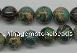 CAT5005 15.5 inches 12mm round natural aqua terra jasper beads