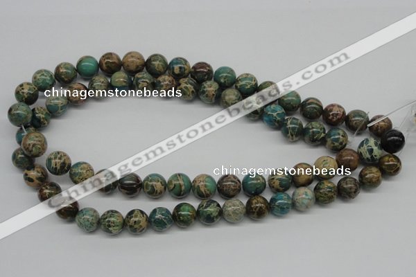 CAT5005 15.5 inches 12mm round natural aqua terra jasper beads