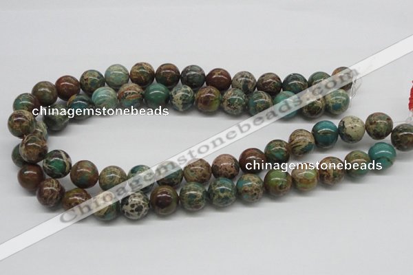 CAT5006 15.5 inches 14mm round natural aqua terra jasper beads