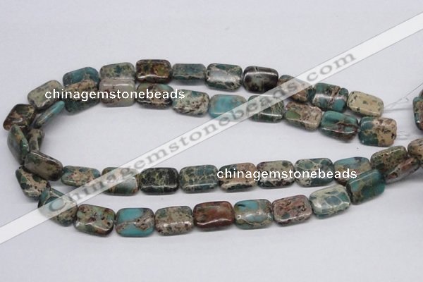 CAT5016 15.5 inches 13*18mm rectangle natural aqua terra jasper beads