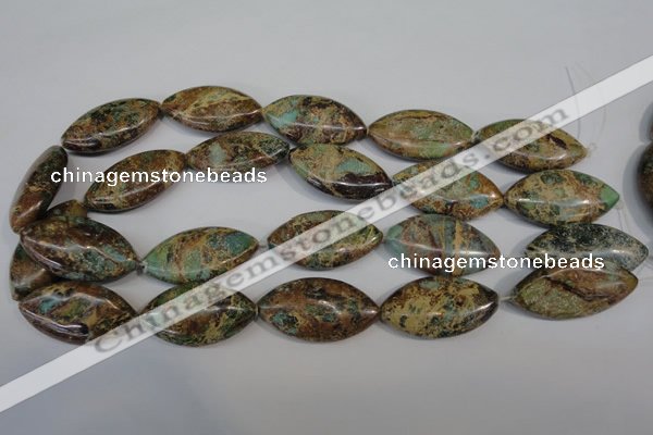 CAT5035 15.5 inches 20*38mm marquise natural aqua terra jasper beads