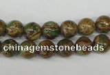 CAT5050 15.5 inches 8mm round natural aqua terra jasper beads