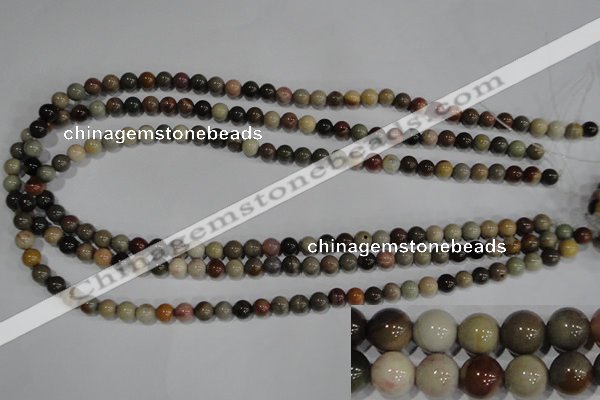 CAT5201 15.5 inches 6mm round aqua terra jasper beads wholesale