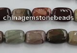 CAT5311 15.5 inches 8*14mm rectangle aqua terra jasper beads wholesale