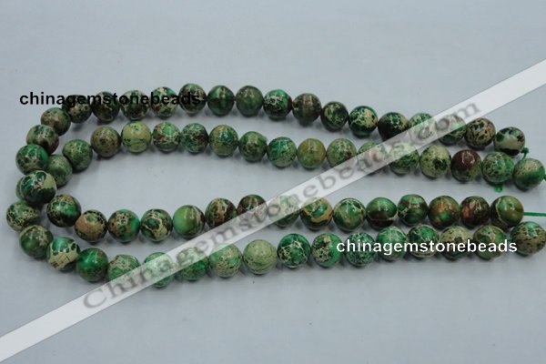 CAT59 15.5 inches 12mm round dyed natural aqua terra jasper beads