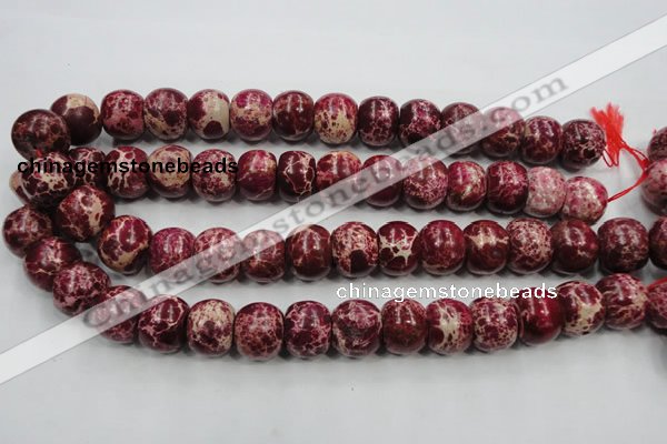 CAT67 15.5 inches 15*18mm rondelle dyed natural aqua terra jasper beads
