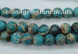 CAT75 15.5 inches 8mm round dyed natural aqua terra jasper beads