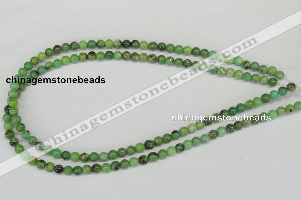 CAU01 6mm round australia chrysoprase gemstone beads Wholesale