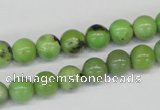 CAU02 round 8mm australia chrysoprase gemstone beads Wholesale