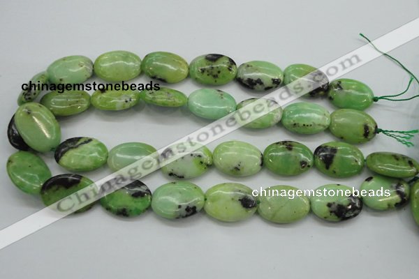 CAU204 15.5 inches 18*25mm oval Australia chrysoprase beads