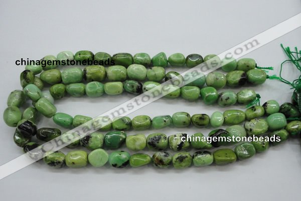 CAU207 15.5 inches 10*14mm nuggets Australia chrysoprase beads