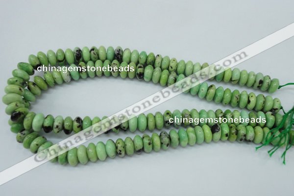 CAU220 15.5 inches 6*12mm rondelle Australia chrysoprase beads