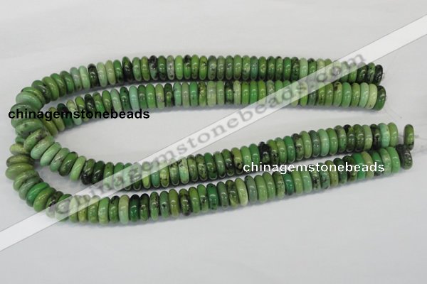 CAU29 15.5 inches 5*15mm rondelle australia chrysoprase beads wholesale