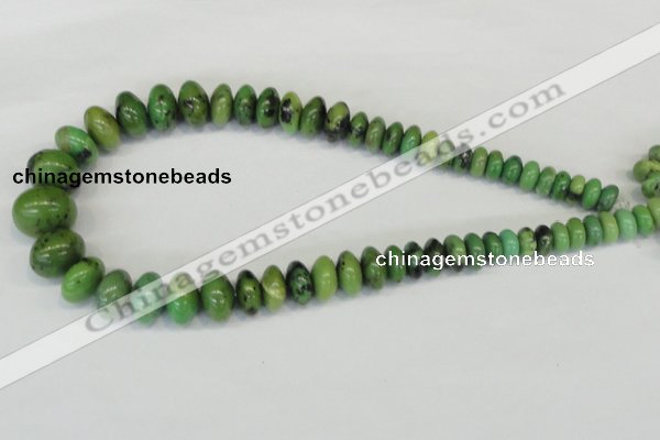 CAU30 Multi-size rondelle australia chrysoprase beads wholesale