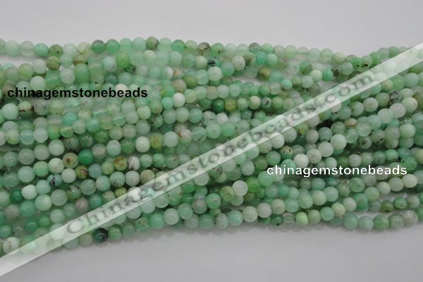 CAU301 15.5 inches 4mm round Australia chrysoprase beads wholesale