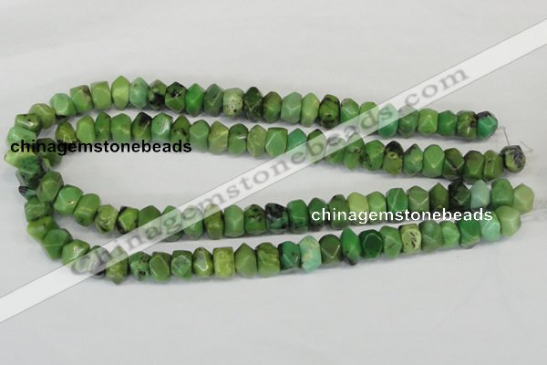 CAU32 15.5 inches 8*12mm nugget australia chrysoprase beads wholesale