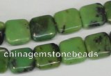 CAU35 15.5 inches 12*12mm square australia chrysoprase beads wholesale