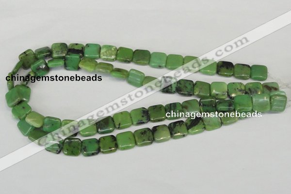 CAU35 15.5 inches 12*12mm square australia chrysoprase beads wholesale