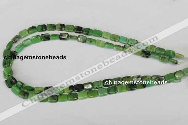 CAU36 15.5 inches 8*10mm rectangle australia chrysoprase beads wholesale