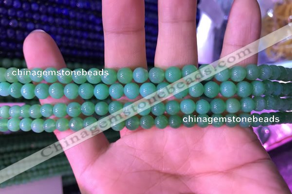 CAU370 15.5 inches 4mm round Australia chrysoprase beads