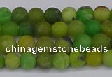 CAU411 15.5 inches 6mm round matte Australia chrysoprase beads