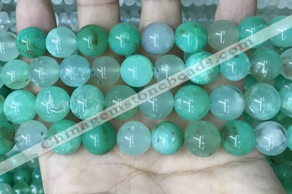 CAU447 15.5 inches 13mm round Australia chrysoprase beads