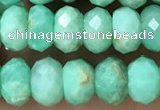 CAU488 15.5 inches 5*8mm faceted rondelle Australia chrysoprase beads