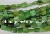 CAU50 15.5 inches 6*6mm square Australia chrysoprase beads wholesale